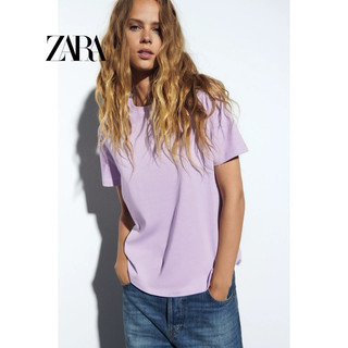 Zara Auth Áo phông nữ màu tím size M 170/88A
