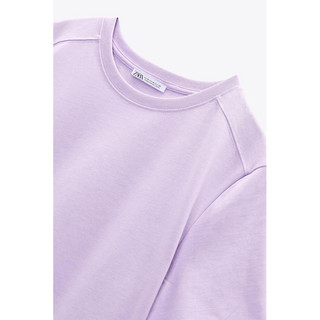 Zara Auth Áo phông nữ màu tím size M 170/88A