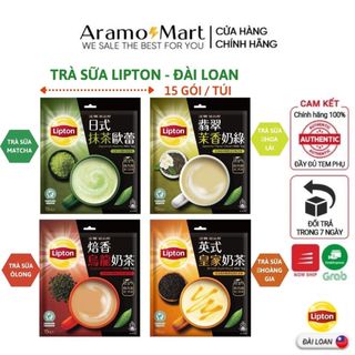 Trà sữa, trà xanh matcha chuẩn vị Đài thơm hương trà ngon vị sữa các loại 15 gói/ Túi
