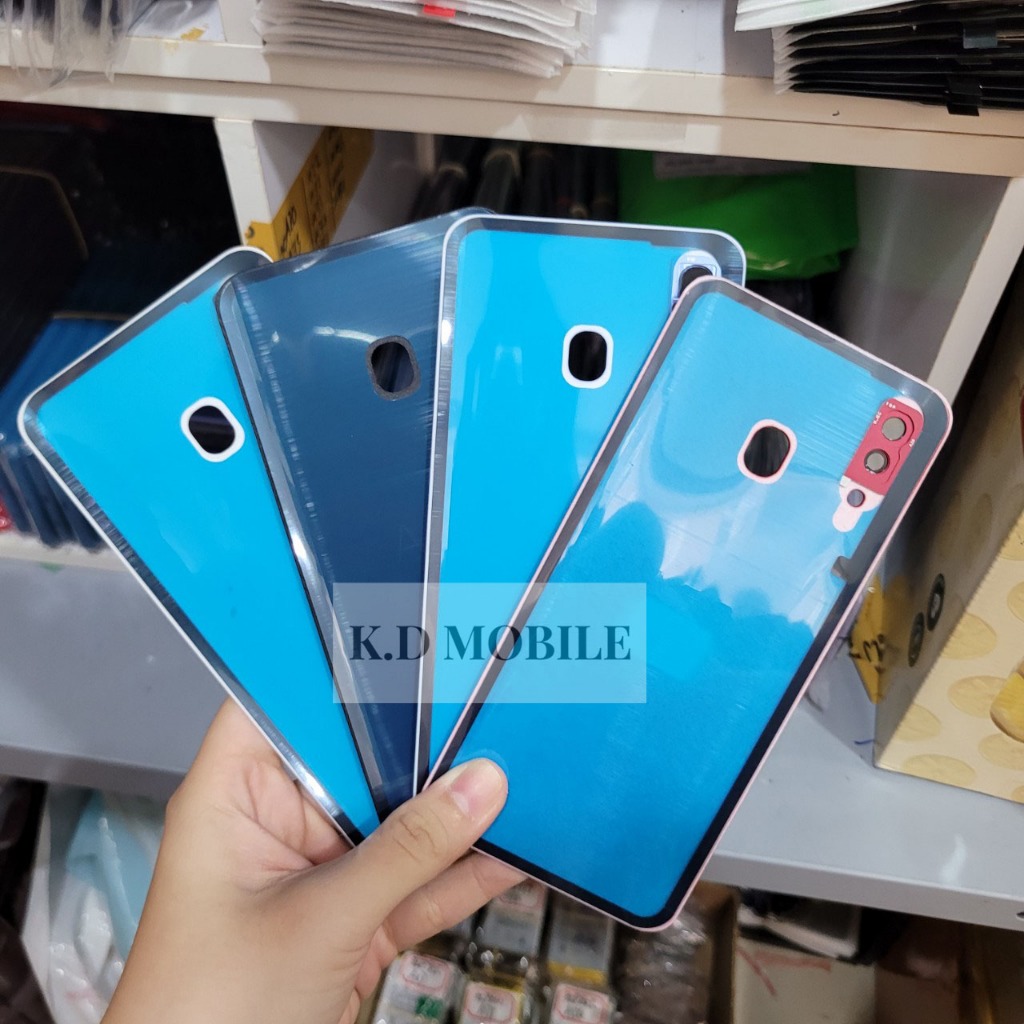 Vỏ nắp lưng Samsung A30 có kính camera và keo dán viền