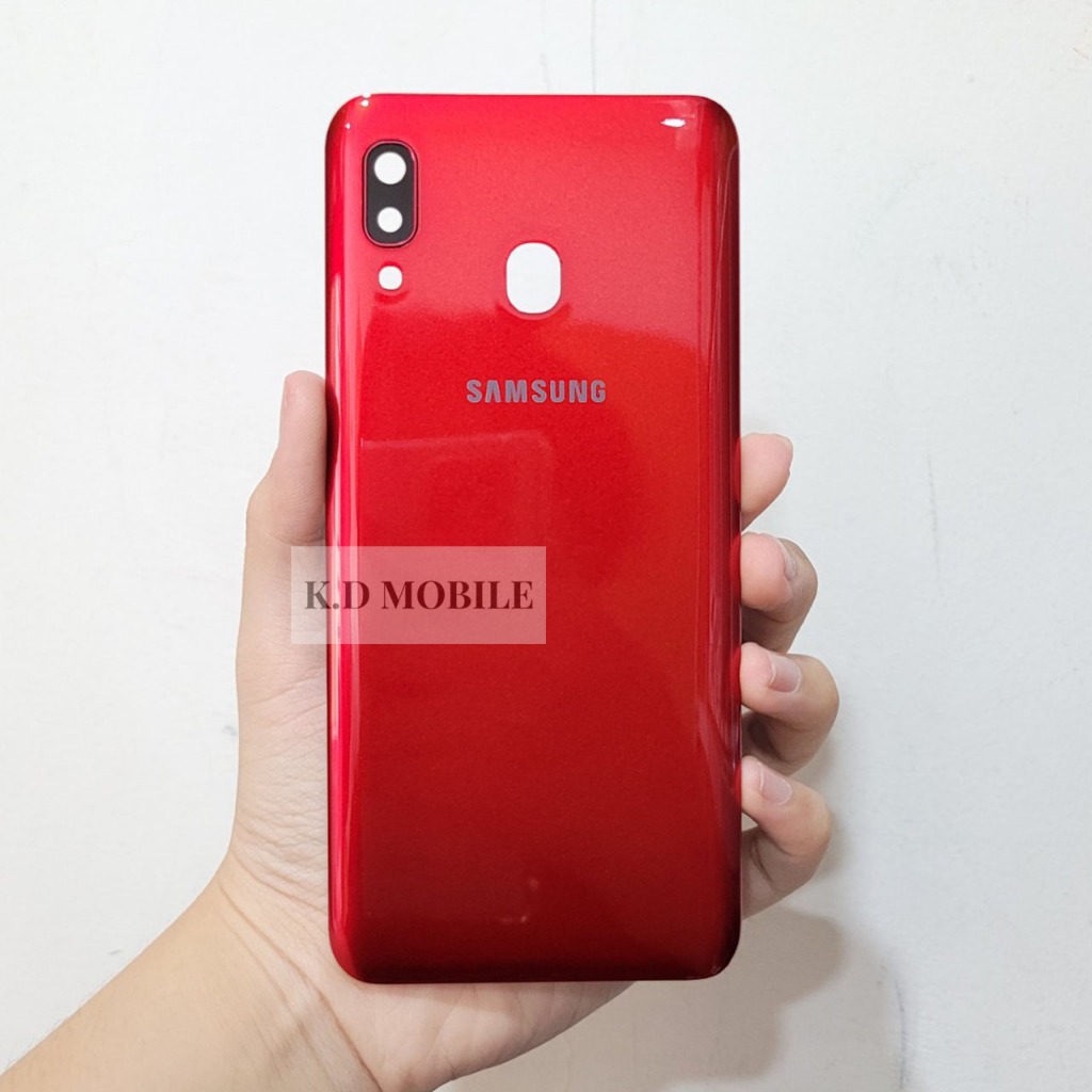 Vỏ nắp lưng Samsung A30 có kính camera và keo dán viền