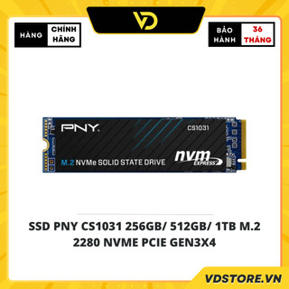 Ổ cứng ssd pny cs1031 512gb/ 1tb m.2 2280 nvme pcie gen3x4 - ship hoả tốc