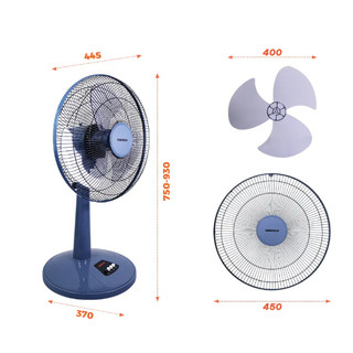 Quạt lửng Nanoco model NLF1623 (màu xanh, màu beige - 3 chế độ gió - công suất 47W)