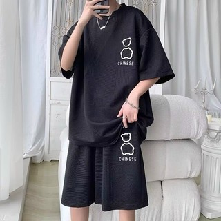 Bộ hè nam form thụng unisex nam nữ BH43,bộ cộc tay mặc nhà nam nữ hottrend