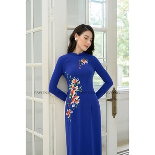 Bộ áo dài lụa tây thi cao cấp ( kèm quần)