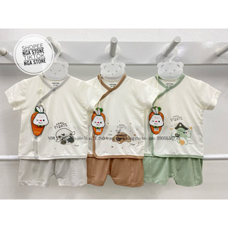 Bộ cộc sơ sinh cho bé trai bé gái hãng uala rogo