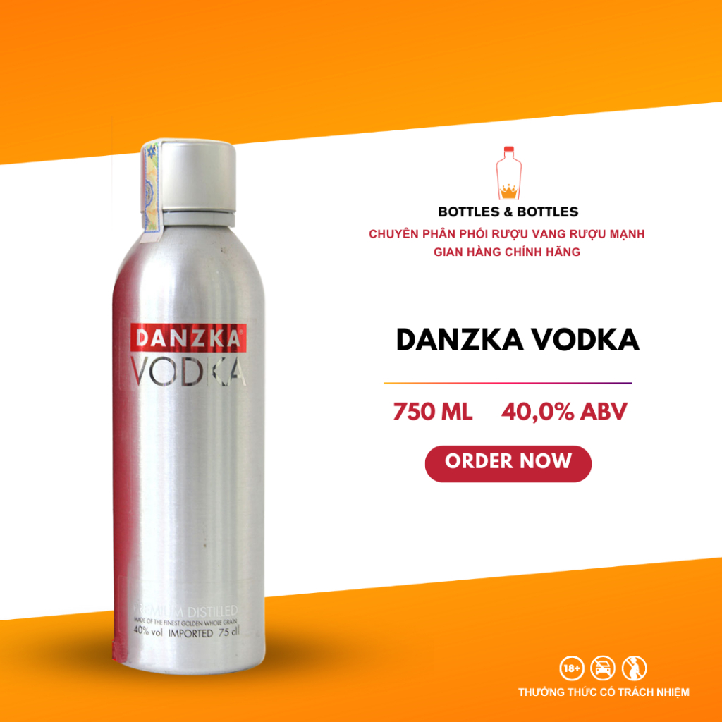 [CHÍNH HÃNG] Rượu Vodka Danzka Vodka - 750ML - 40%