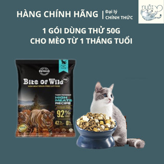[HỎA TỐC] Hạt cho mèo của Petour Bite of Wild - gói dùng thử 50g