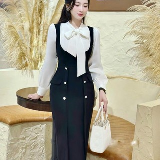 ĐẦM YẾM CÔNG SỞ NƠ NGỰC THIẾT KẾ CARYLN