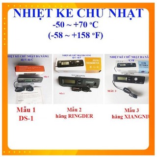 Nhiệt Kế Chữ Nhật (Đồng Hồ Đo Nhiệt Độ Đa Năng)