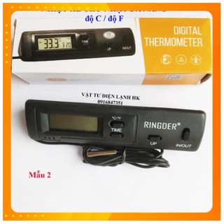 Nhiệt Kế Chữ Nhật (Đồng Hồ Đo Nhiệt Độ Đa Năng)