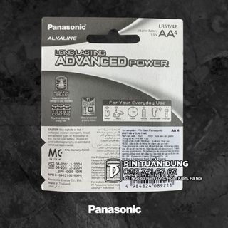 Pin tiểu Panasonic Alkaline AA LR6T (Vỉ 4 viên)