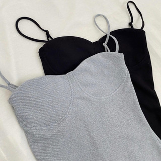 Đầm Xoè 2 Dây Basic Ứng Dụng Cao Chất Thun Gân Dày Dặn