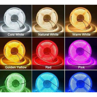 Cuộn dây đèn led 10m cob dc 24v trang trí ô tô 480leds / m