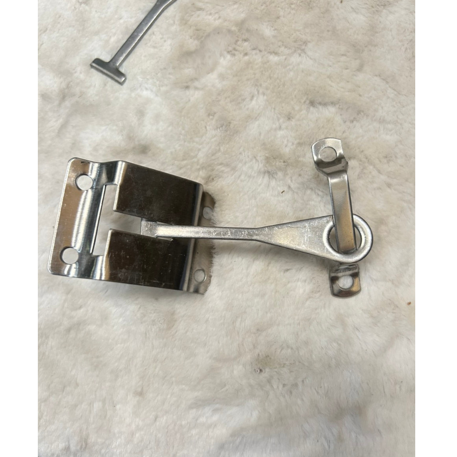 Bộ móc khóa thùng xe tải chữ T. Bộ chốt thùng xe inox không rỉ.