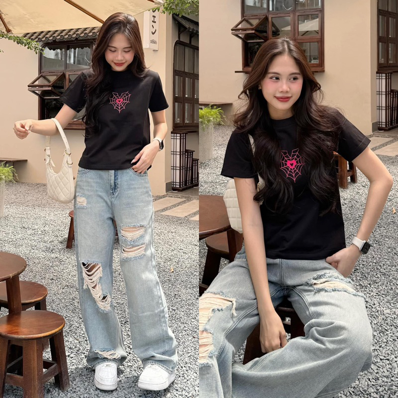 Áo Thun - BBT - Mạng Nhện Tim