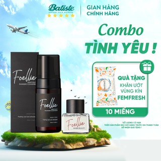  Bộ Đôi Sản Phẩm Nước Hoa Vùng Kín Foellie Hương Bonbon 5ml & Dung Dịch Vệ Sinh Nam Foellie 100ml