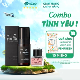  Bộ Đôi Sản Phẩm Nước Hoa Vùng Kín Foellie Hương Fleur 5ml & Dung Dịch Vệ Sinh Nam Foellie 100ml