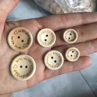 Cúc gỗ handmade 10 cái