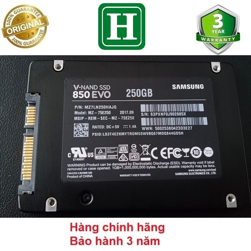 Ổ cứng SSD 120GB 250GB 480GB 500GB Samsung siêu bền và ổn định hàng chính hãng bảo hành 3 năm