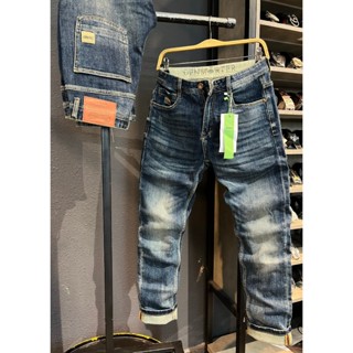 Quần JEANS DÀI NAM J3524-3750 Màu Xanh trơn cào nhẹ mác túi cam K3 STORE