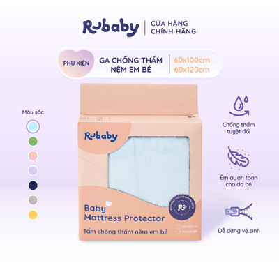 Ga Chống Thấm Rubaby | Ga Chống Tè Dầm Cho Bé | An toàn cho da Dễ vệ sinh