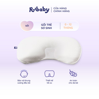 Gối Em Bé (0-4 tuổi) Rubaby,  Chất Liệu Memory Foam Êm Ái, Thiết Kế Nâng Đỡ Phần Cổ Vai Gáy Cho Bé