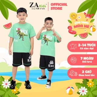 Bộ Quần Áo Thun Tay Ngắn Bé Trai (2-10 tuổi) ZAkids ZA0230506