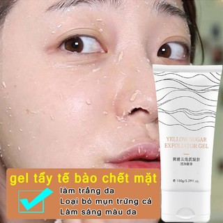  gel tẩy tế bào chết mặt ĐƯỜNG VÀNG Làm Sạch Sâu Cải Thiện Mụn Đầu Đen Làm Mềm Da Làm Trắng Da Dưỡng Ẩm toàn thân 