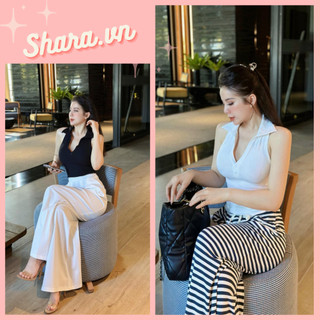 Áo body sát nách cổ bẻ màu trơn basic, áo ba lỗ sát nách phong cách sexy cá tính Shara SR780 KT