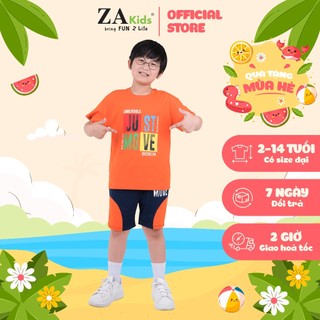 Bộ Quần Áo Thun Ngắn Tay Bé Trai (2-14 Tuổi) ZA KIDS 21085T/ZA22190TN
