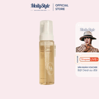 C37_ Sữa Rửa Mặt Tạo Bọt Salmon Caring Centella Bubble Cleanser Heveblue 200ml