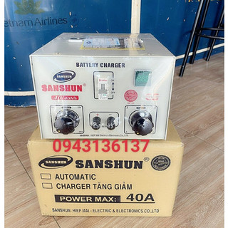 [Mã ELHA22 giảm 5% đơn 300K] Sạc bình ắc quy Sanshun 40A