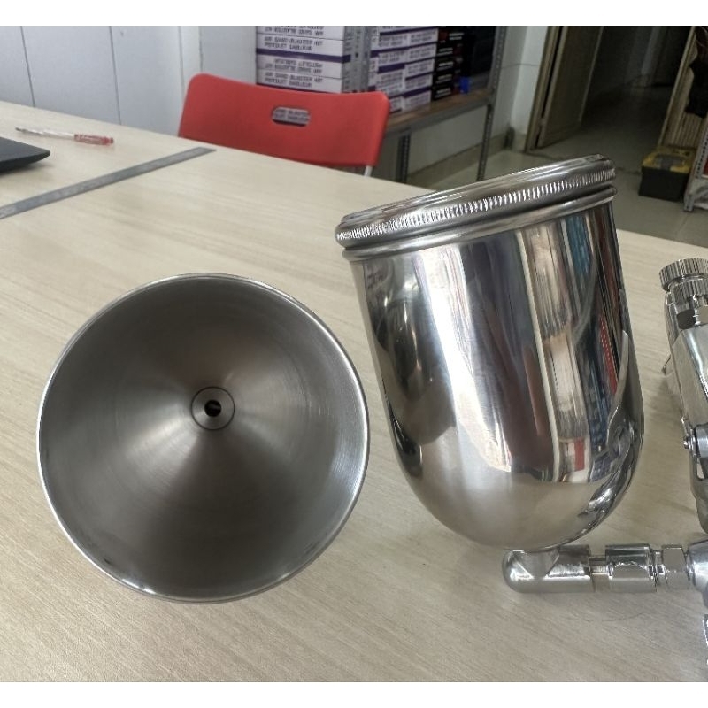 CỐC PHUN SƠN INOX XỊN 400CC HÀNG ĐÀI LOAN