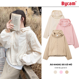 Áo Khoác Dù Nhiều Màu Có Mũ Dây Rút Chắn Gió Chống Nắng Hàn Quốc 𝘽𝙮𝘾𝙖𝙢𝙘𝙖𝙢