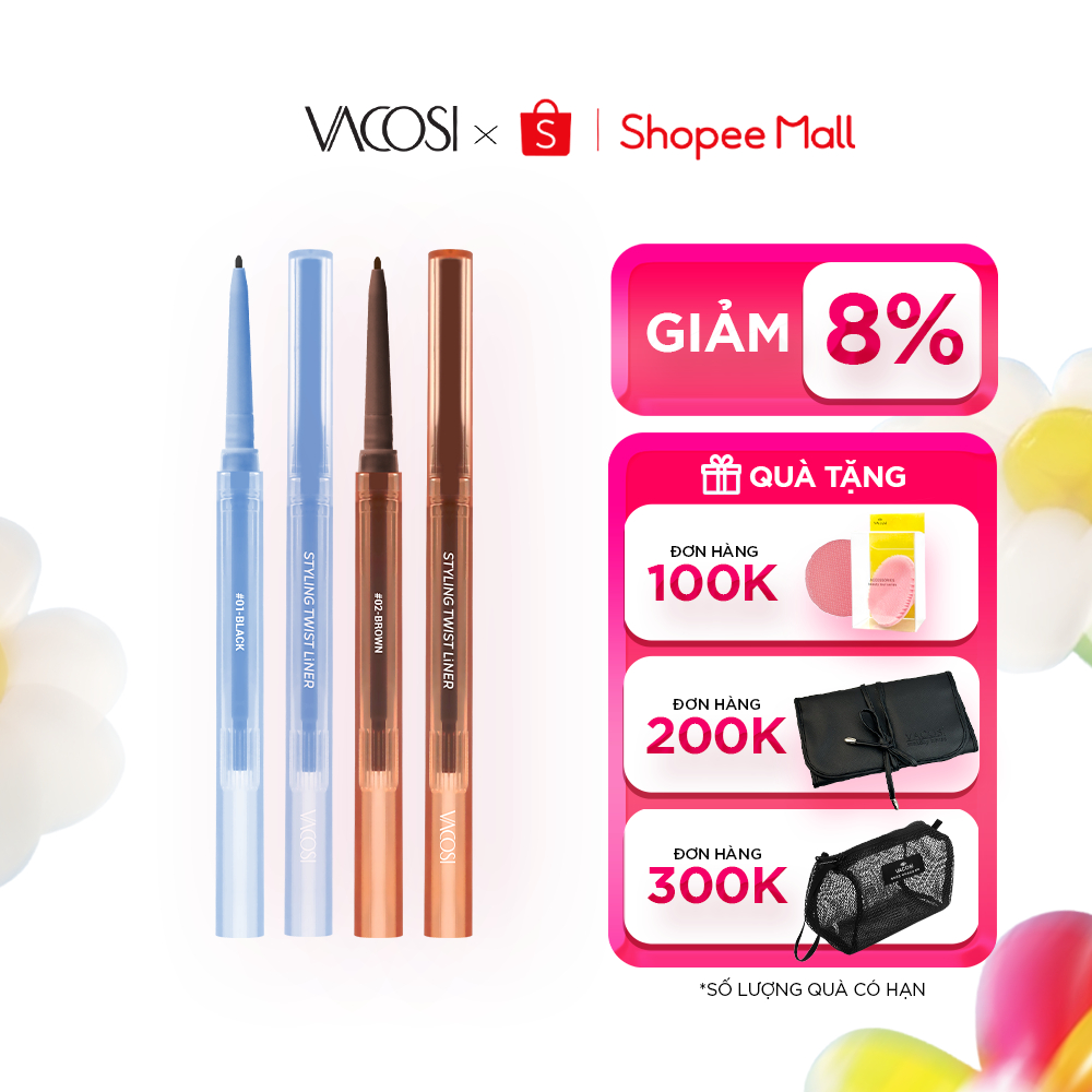 CHÌ GEL KẺ MẮT VACOSI Styling Twist Liner - VM26