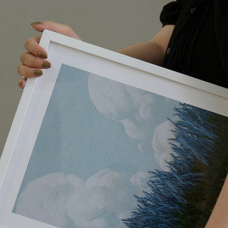 Khung tranh treo tường gỗ sồi, Khung ảnh đẹp 50x70 cm nhiều màu | Chính hãng Mia Home