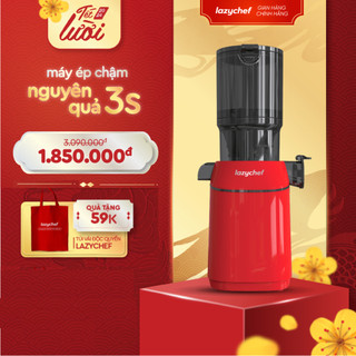 Máy Ép Chậm Nguyên Quả 3S Lazychef 200W LC-04ME Dòng Premium - Máy Ép Trái Cây, Làm Kem, Tháo Lắp 3 Giây, Công Nghệ