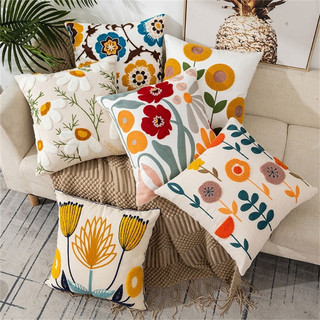   nhiều mẫu  Vỏ gối tựa sofa thuê nổi 45x45cm vỏ gối tựa Dona Home Decor 