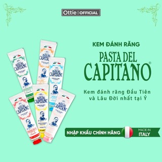 Kem Đánh Răng Trắng Răng Ngăn Ngừa Sâu Răng Capitano Italy Hữu Cơ Chống Hôi Miệng 75ml