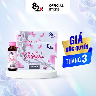 82X Combo 2 hộp Nước uống Placenta Shiharu làm đẹp da đến từ Nhật Bản 50ml/lọ.