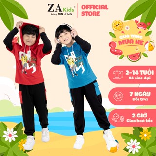 Bộ Quần Áo Hoodie Bé Trai (3-10 Tuổi) ZAKids ZA22031TD
