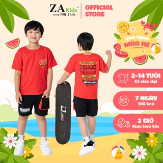 Bộ Quần Áo Thun Ngắn Tay Bé Trai (6-9 Tuổi) Zakids ZA22014TN