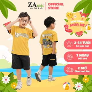 Bộ Quần Áo Thun Tay Ngắn Bé Trai (2-10 Tuổi) ZAKids ZA22046TN