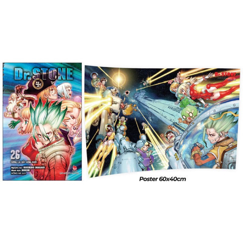 Truyện Tranh - Dr Stone - Lẻ tập 21 22 23 24 25 26  - Poster - NXB Kim Đồng
