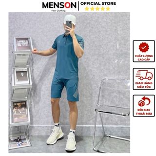  Đồ bộ Adidas cao cấp mùa hè chất mát chuẩn phom xịn đẹp Menson MH4-0193 Bộ thể thao nam cộc tay thun lạnh mùa hè 2024 
