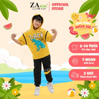Bộ Quần Áo Thun Tay Ngắn Quần Dài Bé Trai (2-10 Tuổi) ZAKids ZA22026TN