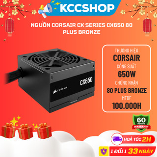 Nguồn máy tính corsair cx series cx650 80 plus bronze - mới bảo hành 60 tháng