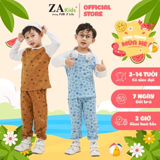 Bộ Quần Áo Thun Tay Dài Bé Trai (2-9 Tuổi) ZAKids ZA22057TD