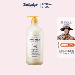A195_ Sữa Tắm Dê Dưỡng Ẩm Hàn Quốc Shower Goat Milk Chai 800Ml (Có 2 Mùi Giao Ngẫu Nhiên)